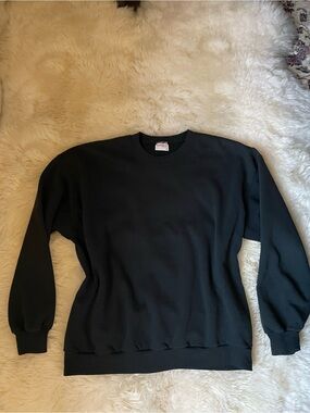 Vintage Sunbelt sportswear unisex boxy crop black sweatshirt